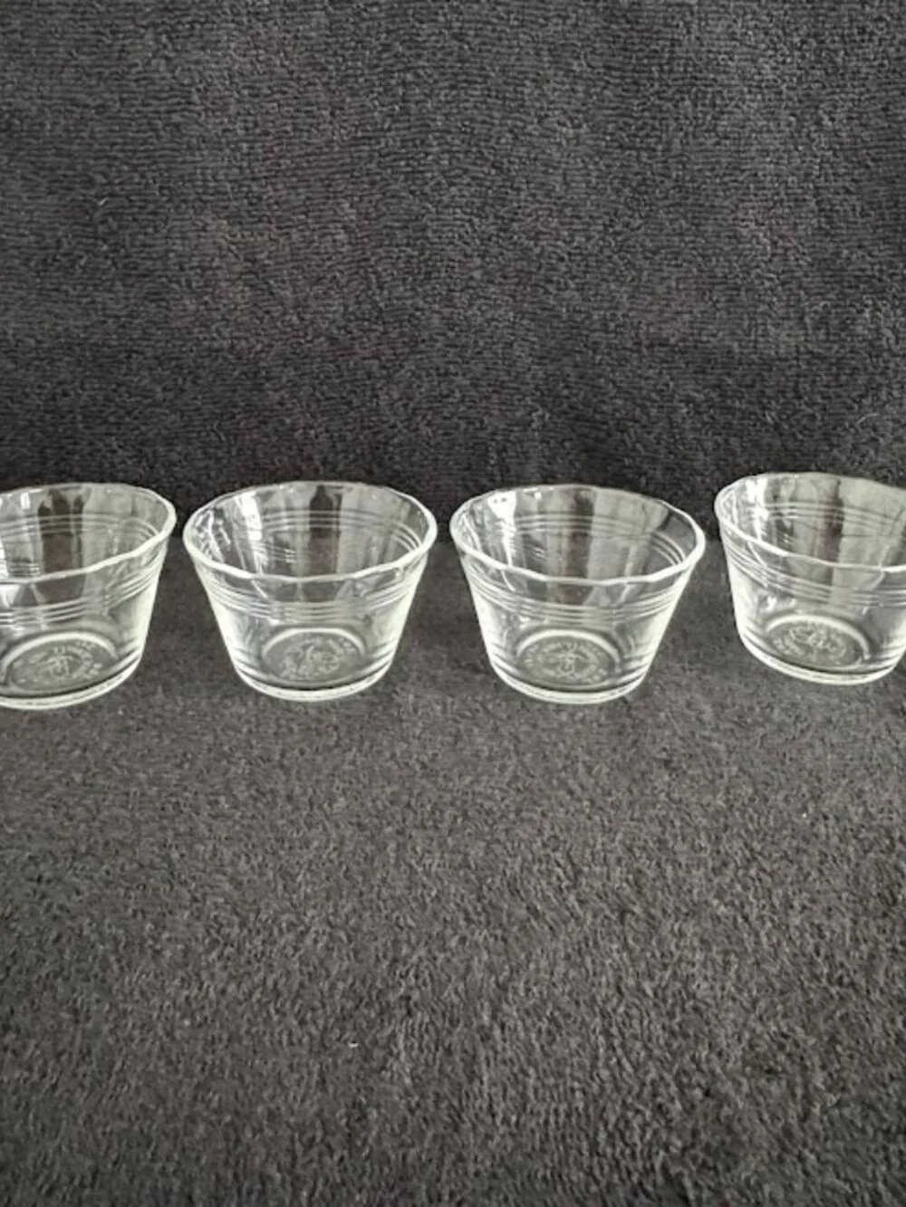 Vintage Pyrex 462 Clear Glass Custard Cups Set of 4